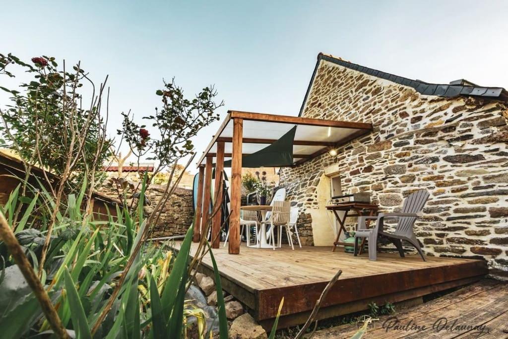 Ty Ar Mor Maison De La Mer, A 40 M De La Plage Saint-Michel-en-Grève Εξωτερικό φωτογραφία