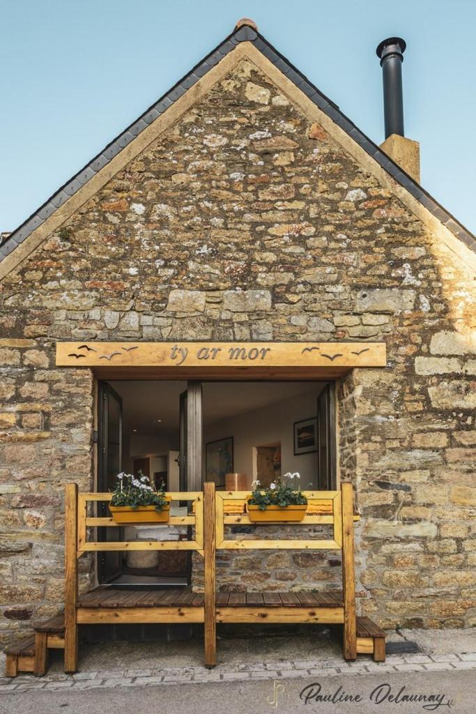Ty Ar Mor Maison De La Mer, A 40 M De La Plage Saint-Michel-en-Grève Εξωτερικό φωτογραφία